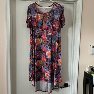 LuLaRoe Floral Carly Dress - L